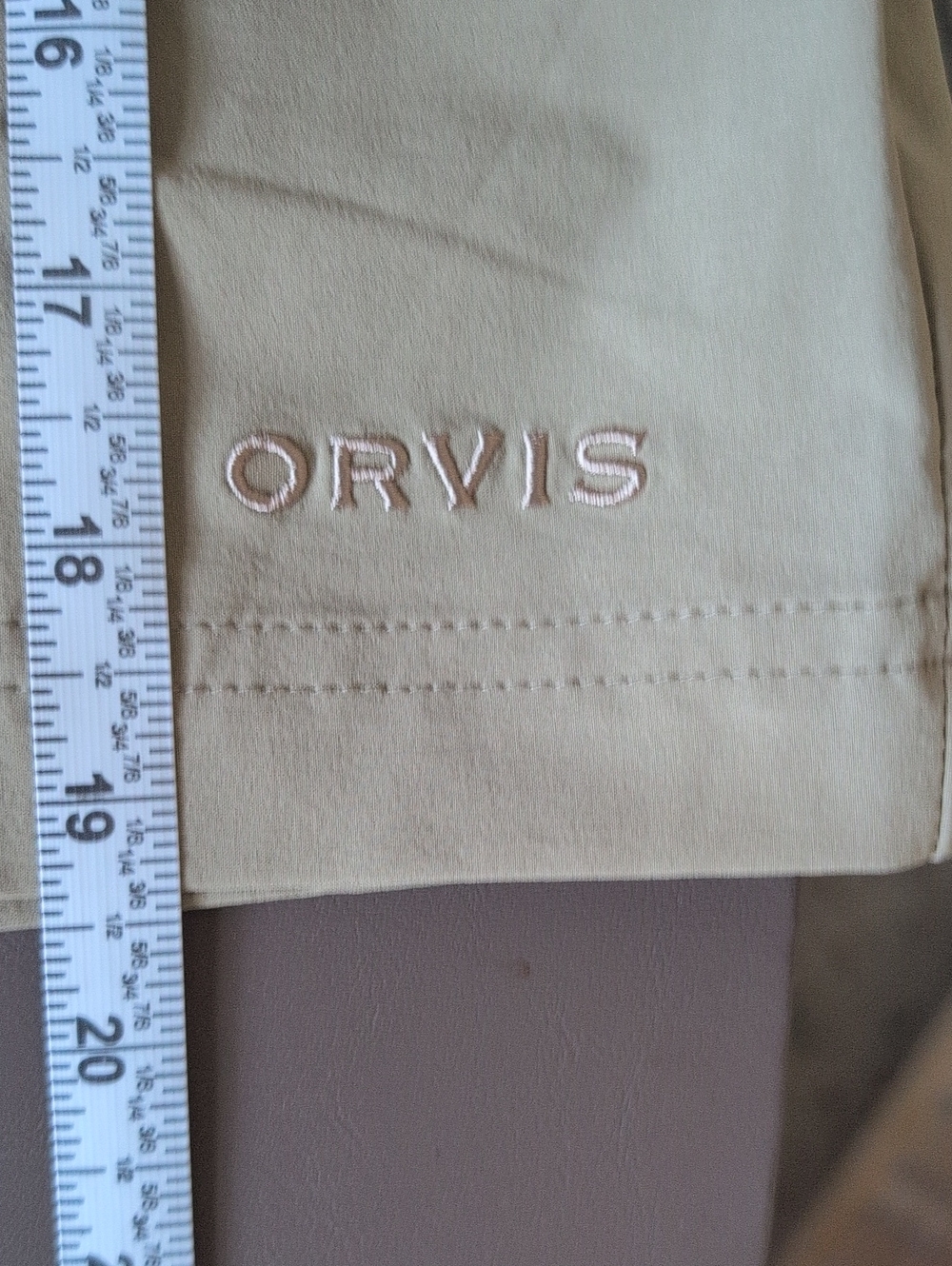 Orvis Men's Tan Performance Hybrid Shorts - Picture 9 of 9